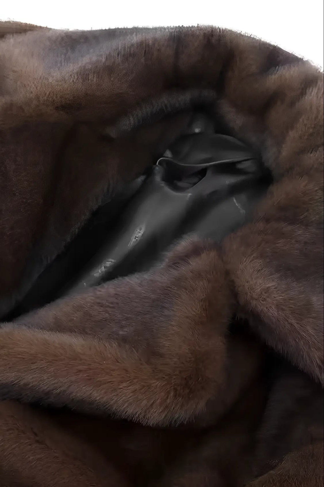 Oversized Faux Fur Coat in Brown with Lapel Collar for Winter Elegance | Women's Long Outerwear | Koossa