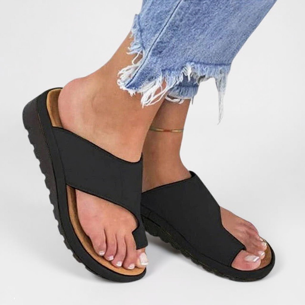 Toe-Post Sandals with Supportive Footbed in Metallic and Neutral Tones | Koossa