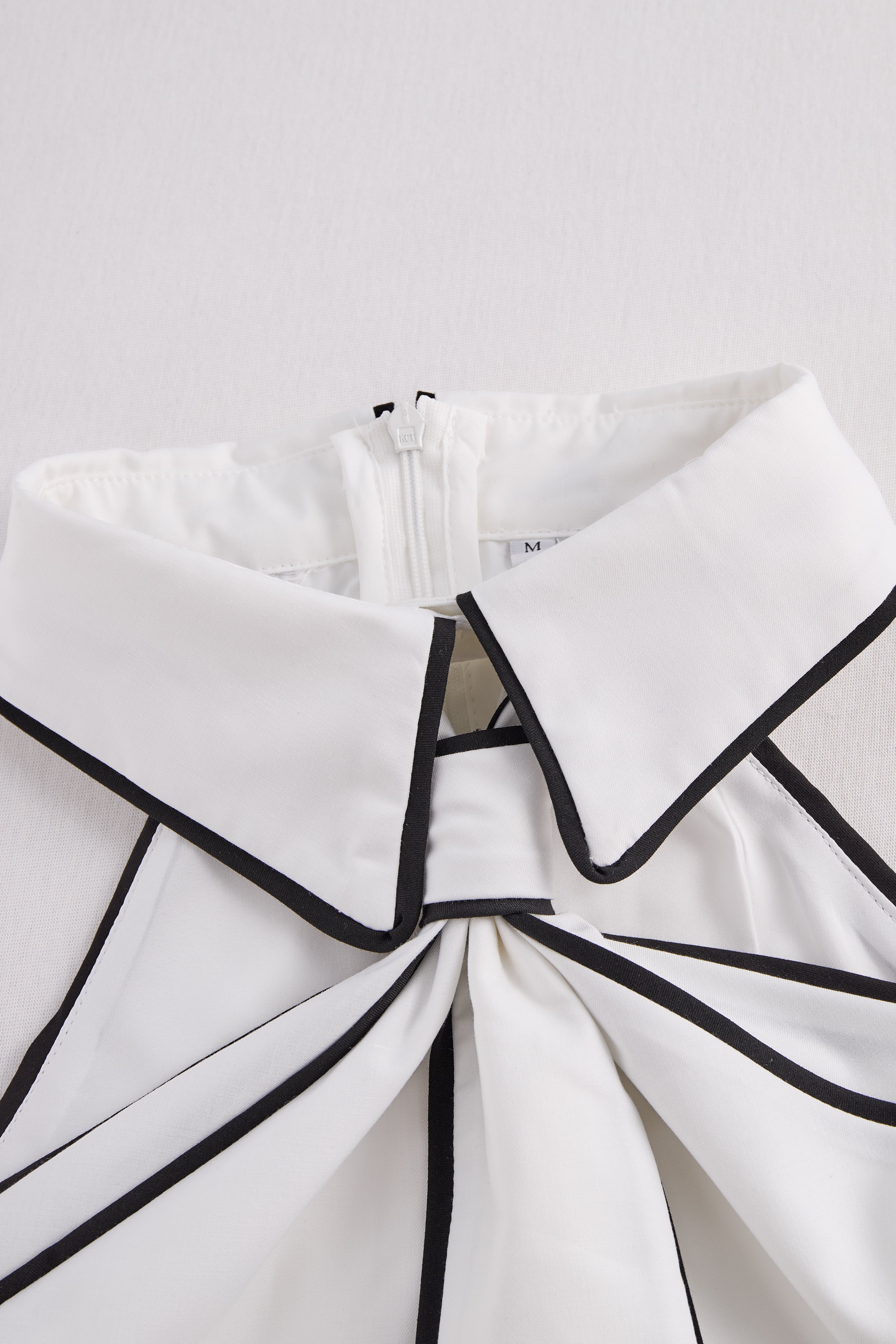 Halter Neck Knot Collar Blouse in White Black Royal Blue Khaki Pink for Evening Occasions and Special Celebrations | Koossa