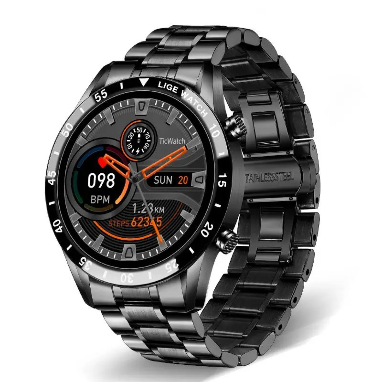 Deluxe Smartwatch with Bluetooth Calling — Multi-Functional Health Tracker & Stylish Accessory for Active Lifestyles | Koossa