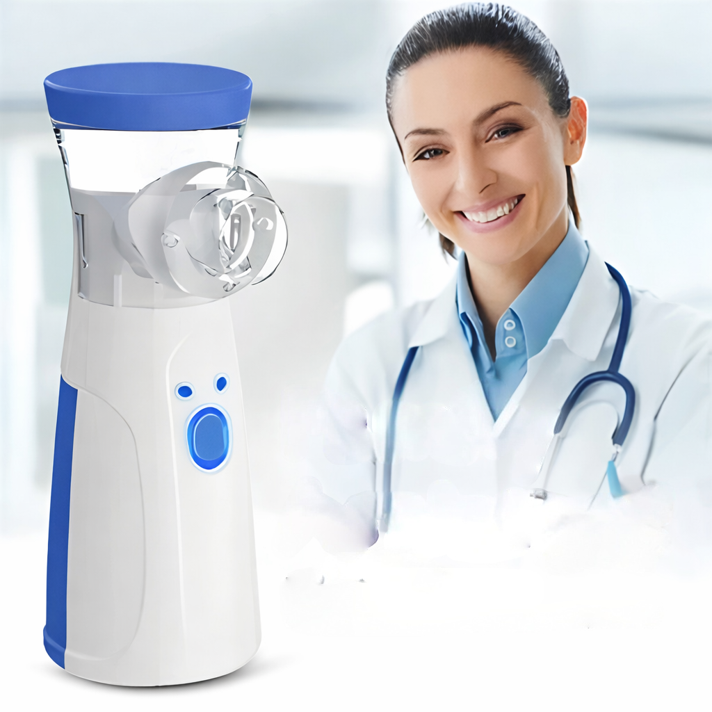 Portable Mesh Nebulizer for Home & Travel – Rechargeable Handheld Inhaler for Kids & Adults – USB Powered Breathing Treatment Device | Lonoma