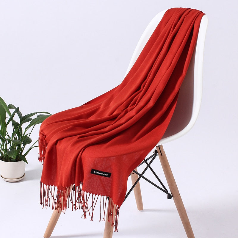 Women's Winter Scarf Soft Polyester Wrap Shawl Neck Warmer for Cold Weather Versatile Accessory for Daily Wear Office Outings | Lonoma