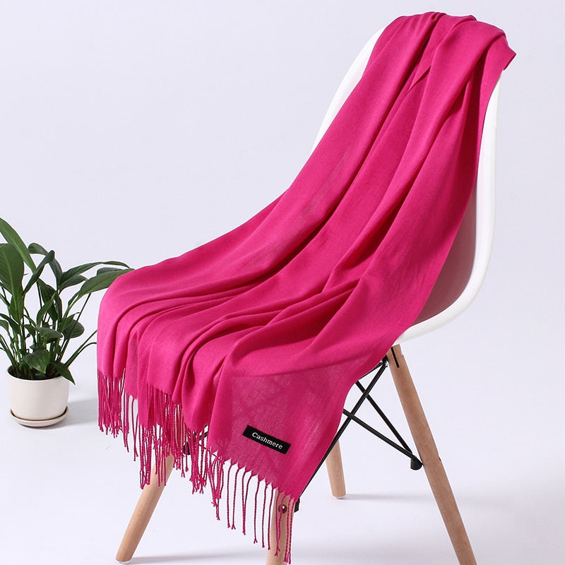 Women's Winter Scarf Soft Polyester Wrap Shawl Neck Warmer for Cold Weather Versatile Accessory for Daily Wear Office Outings | Lonoma