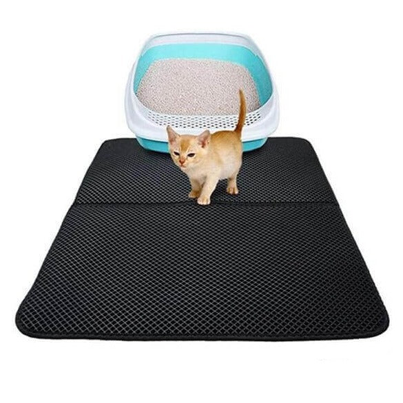 Cat Litter Mat Trapping Double Layer Foldable Waterproof Non Slip EVA Foam BPA Free 30x45 40x55 55x75cm Kitten Litter Catcher | Koossa