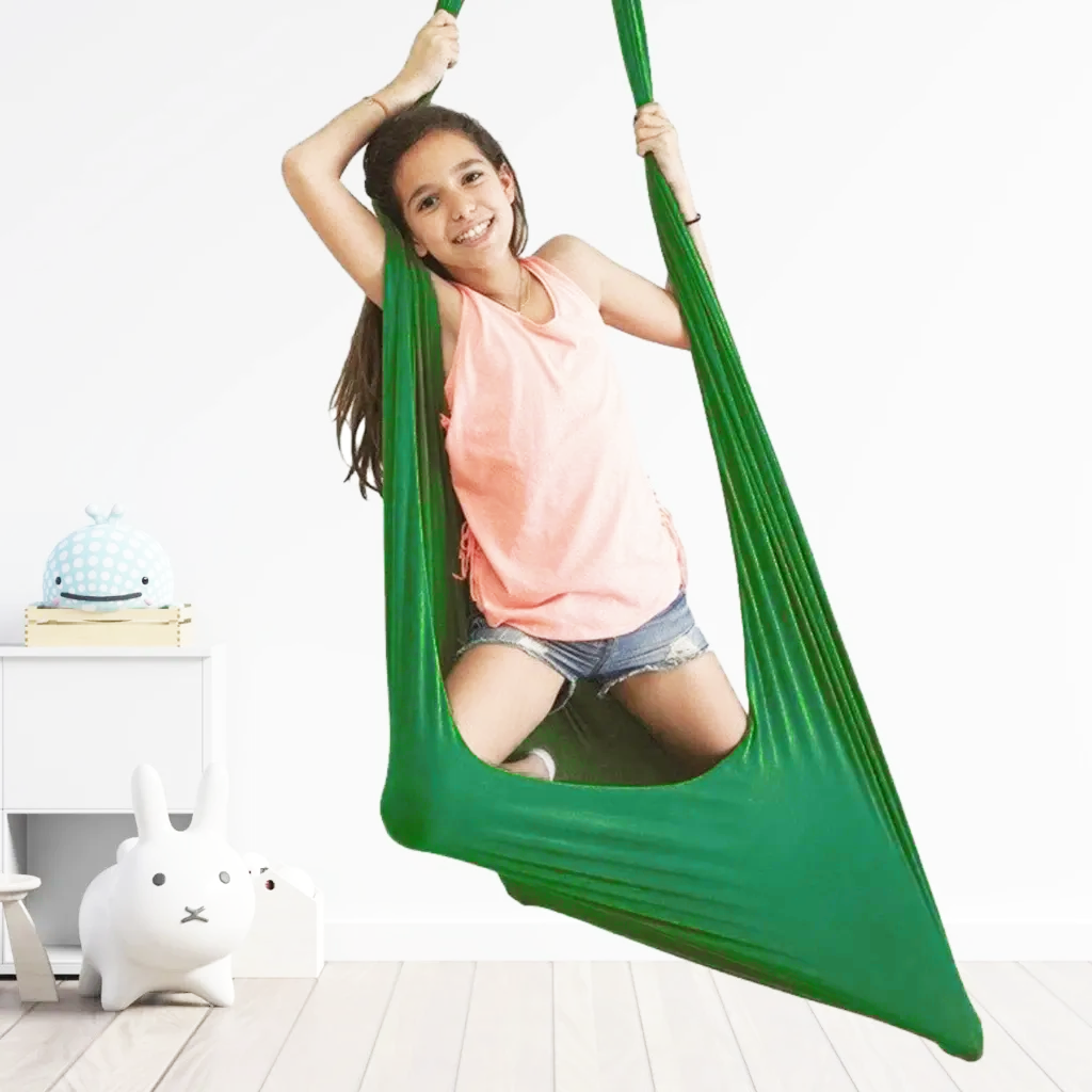 Hamac Suspendu Enfant Coton Bio – Cocon Thérapeutique Éveil Moteur Équilibre Sensoriel Détente Confort | Koossa