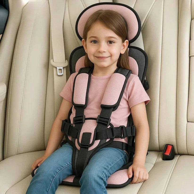 Portable Child Travel Harness Seat, Foldable 5-Point Harness for Cars, Taxis & Rideshares, Compact Travel Gear for Kids on the Go | Lonoma
