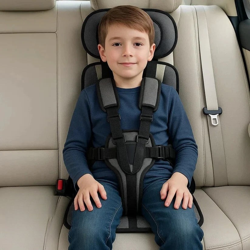 Portable Child Travel Safety Harness Seat, 5-Point Foldable Design for Taxis, Rental Cars & Everyday Outings, Toddlers & Kids | Lonoma