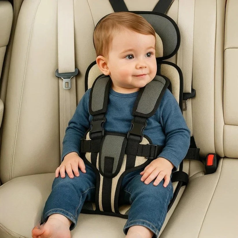 Portable Child Travel Harness Seat, Foldable 5-Point Harness for Cars, Taxis & Rideshares, Compact Travel Gear for Kids on the Go | Lonoma