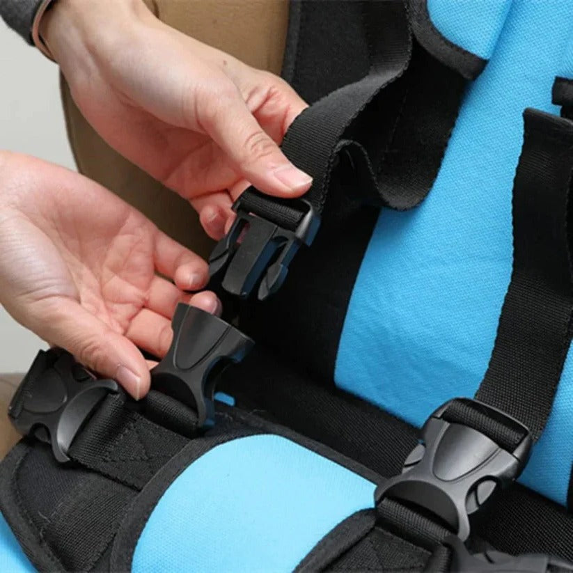 Portable Child Travel Safety Harness Seat, 5-Point Foldable Design for Taxis, Rental Cars & Everyday Outings, Toddlers & Kids | Lonoma