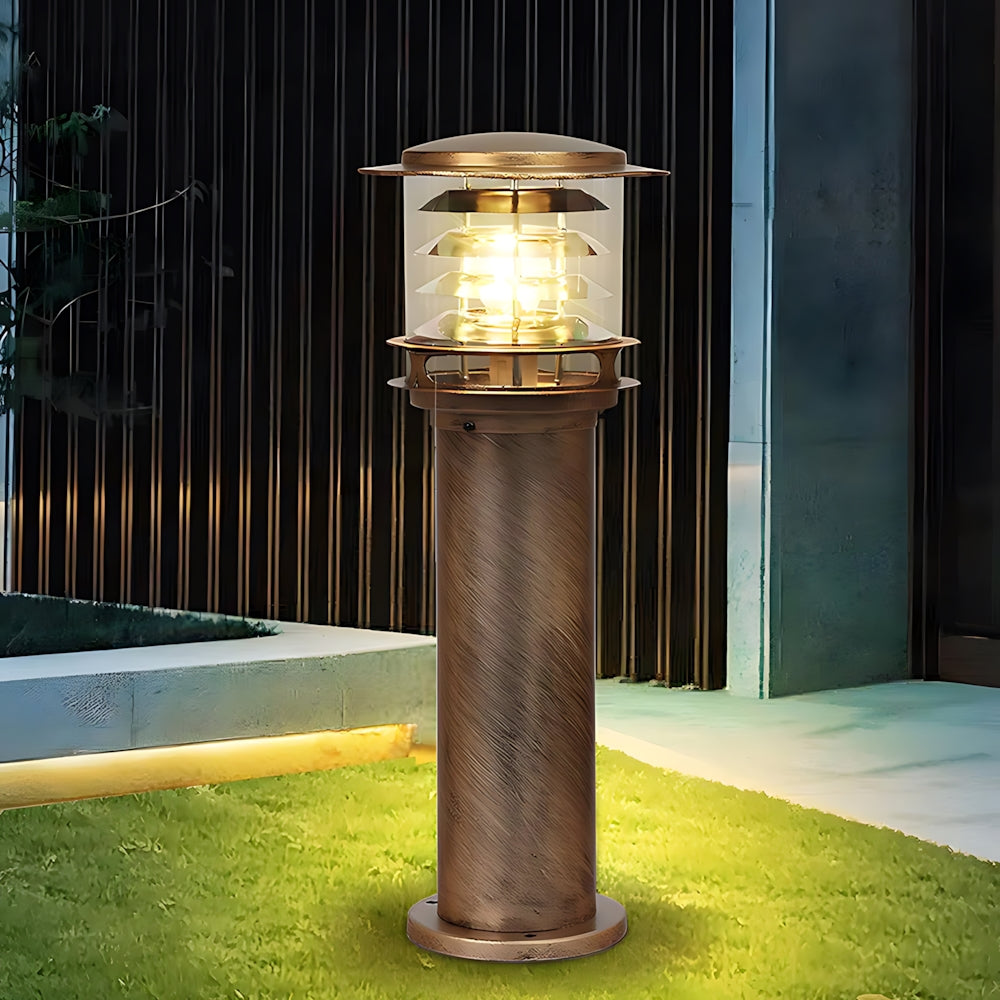 Borne extérieure aluminium éclairage allée jardin IP65 anthracite bronze moderne terrasse villa design intemporel | Koossa