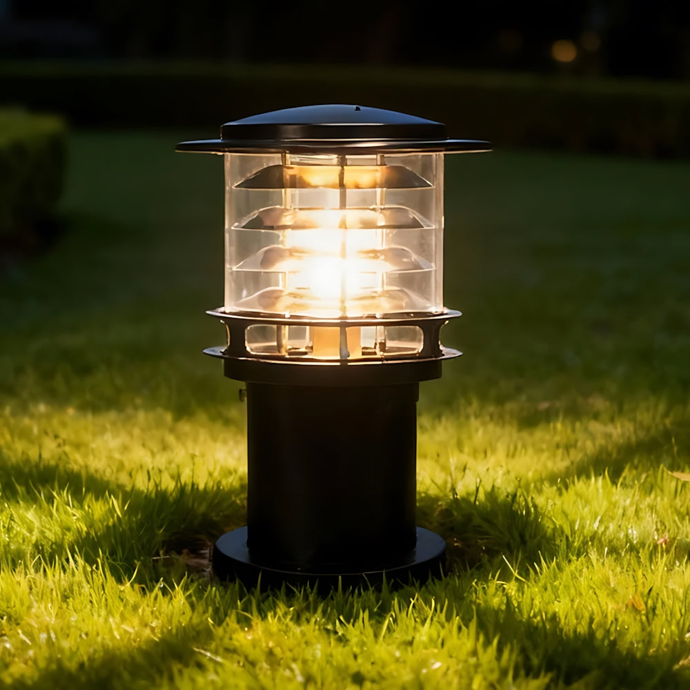 Borne extérieure aluminium éclairage allée jardin IP65 anthracite bronze moderne terrasse villa design intemporel | Koossa
