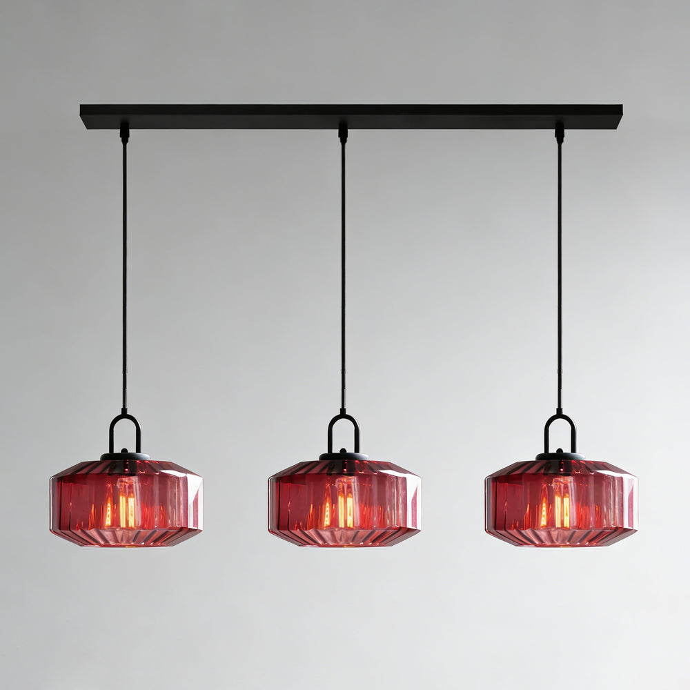 Hand-Blown Glass Pendant Light, 11 in Integrated LED Hanging Fixture for Kitchen, Dining Room, Hallway, Entryway & Bedroom Ceiling | Lonoma