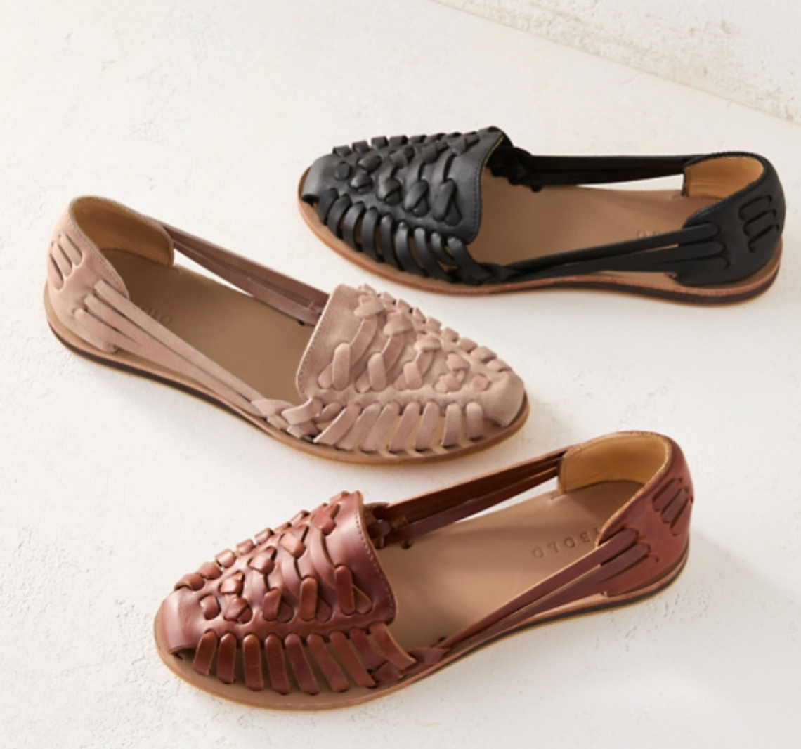 Closed-Toe Woven Sandals in Black, Brown & Pink for Women — Contoured Footbed Slip-On Summer Shoes with Supportive Sole | Koossa