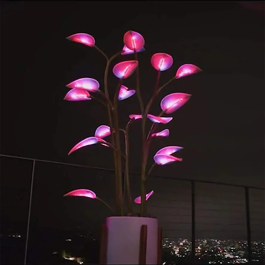 Plante artificielle lumineuse LED 100 cm à 500 modes connectés contrôle application mobile décoration intérieur | Koossa