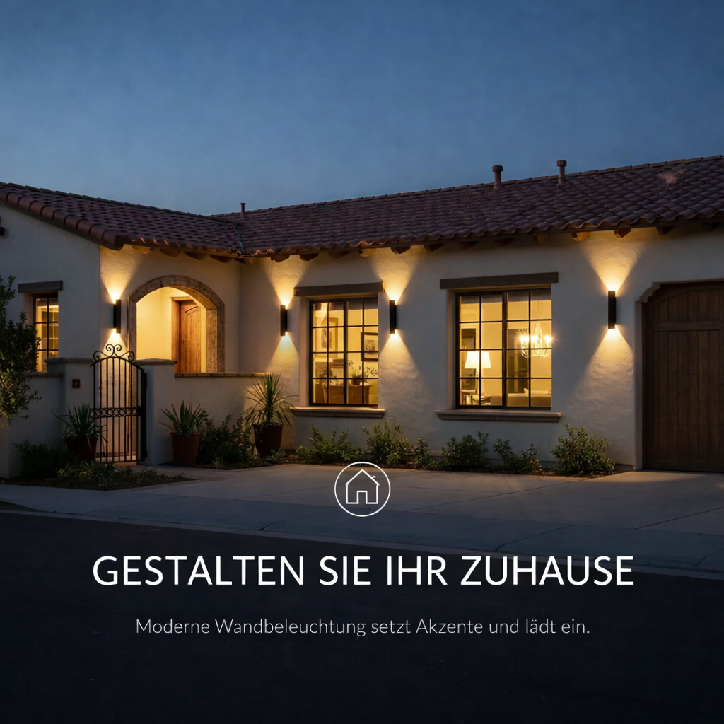 Applique murale LED extérieure IP65 aluminium noir éclairage bidirectionnel blanc chaud façade terrasse | Koossa