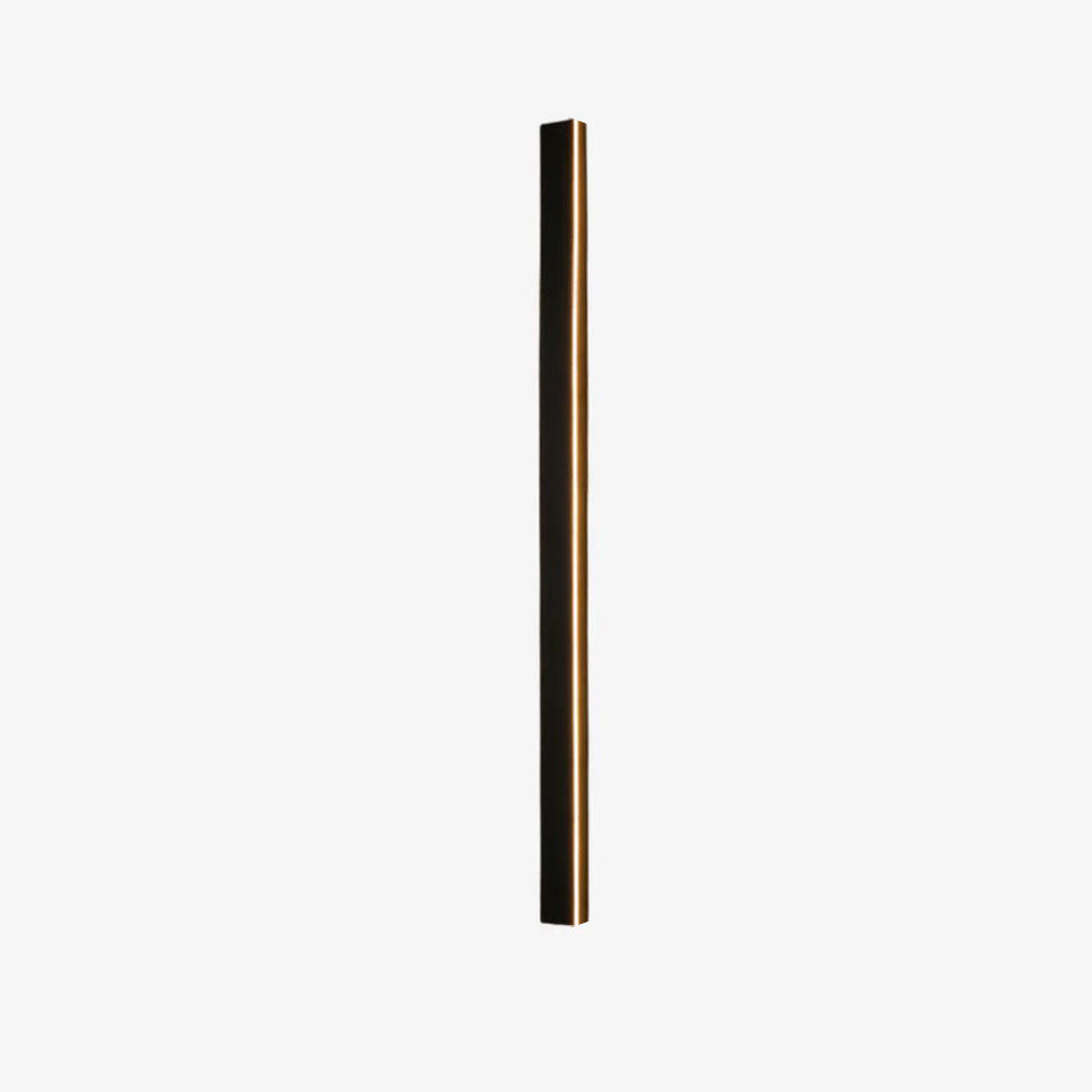 Applique murale LED extérieure verticale noire aluminium IP65 30–200 cm façade jardin allée éclairage moderne | Koossa