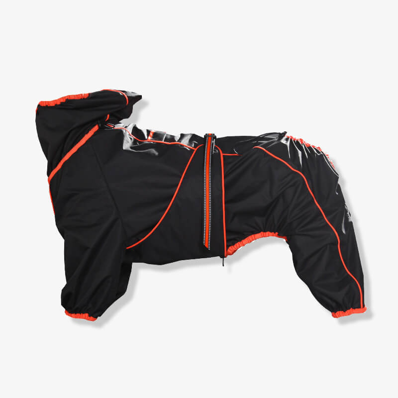 Dog Raincoat Full Body Waterproof Polyester Graphene Reflective Strips Large Dogs Windproof Snow Jacket Coat | Koossa