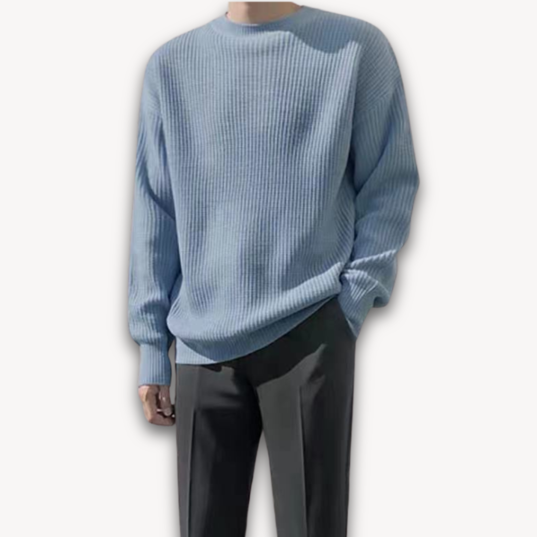 Women's Oversized Knitted Jumper in Twelve Colours — Relaxed Drop-Shoulder Pullover with Ribbed Cuffs for Effortless Weekend Style | Koossa
