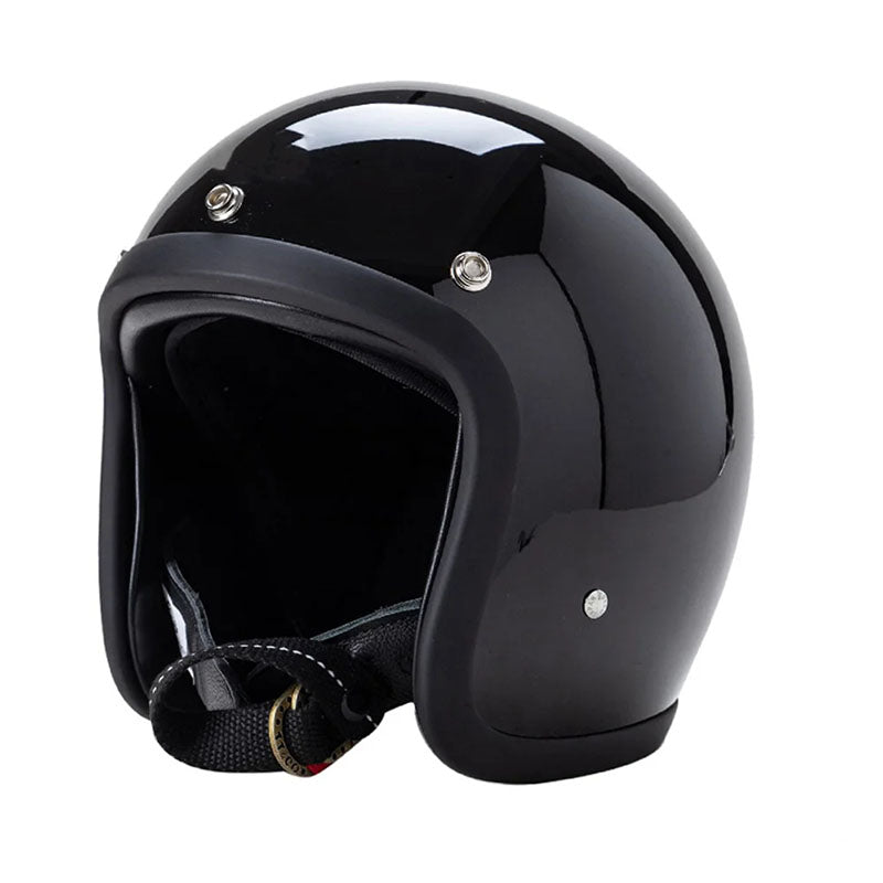 Retro Low-Profile Motorcycle Helmet — Classic Safety Helmet for Vintage Bike Riders & Open-Road Touring | Koossa