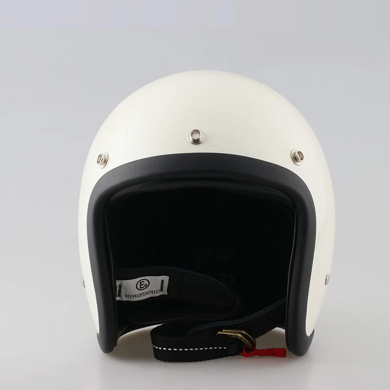 Retro Low-Profile Motorcycle Helmet — Classic Safety Helmet for Vintage Bike Riders & Open-Road Touring | Koossa