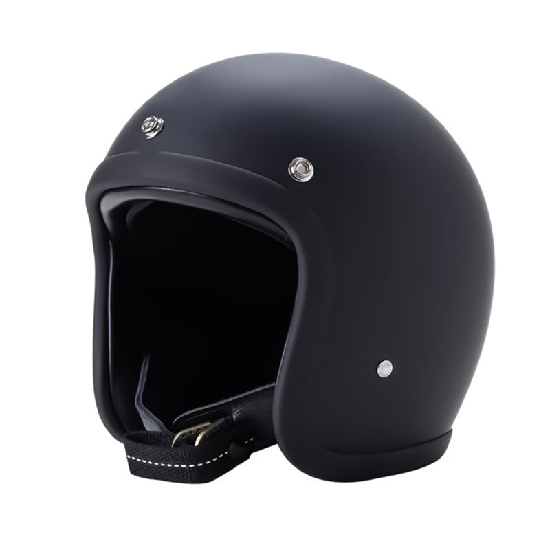 Retro Low-Profile Motorcycle Helmet — Classic Safety Helmet for Vintage Bike Riders & Open-Road Touring | Koossa