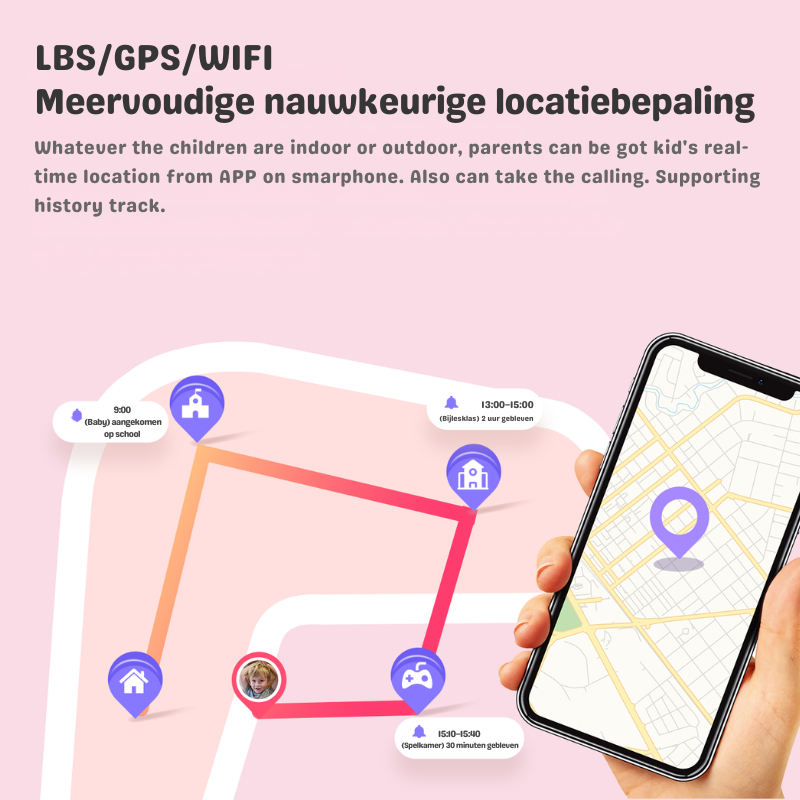 Kids GPS Smartwatch with Video Calling and SOS Alert – 4G Location Tracker with Voice Messaging, Splash-Resistant Wearable Phone for Children | Lonoma