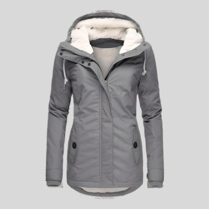 Women's Hooded Puffer Coat — Long Padded Winter Jacket for Cold Weather & Everyday Wear | Koossa