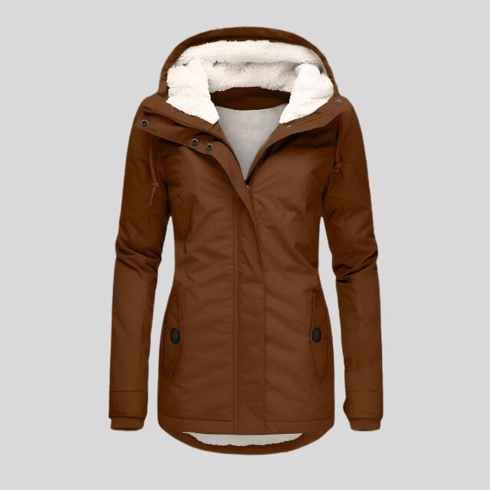 Women's Hooded Puffer Coat — Long Padded Winter Jacket for Cold Weather & Everyday Wear | Koossa