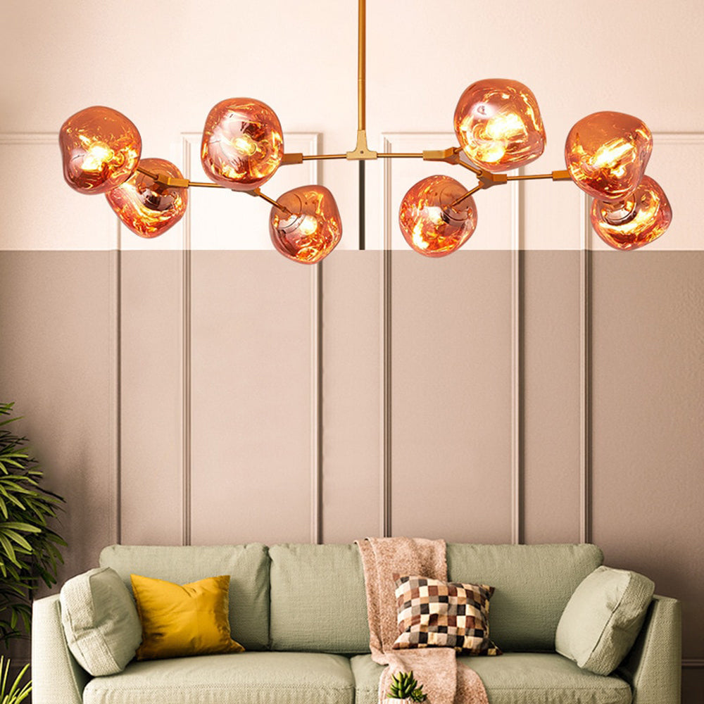 Globe Pendant Light 3 6 8 Bulb Modern Glass Sphere Hanging Ceiling Fixture Dining Kitchen Island | Lonoma
