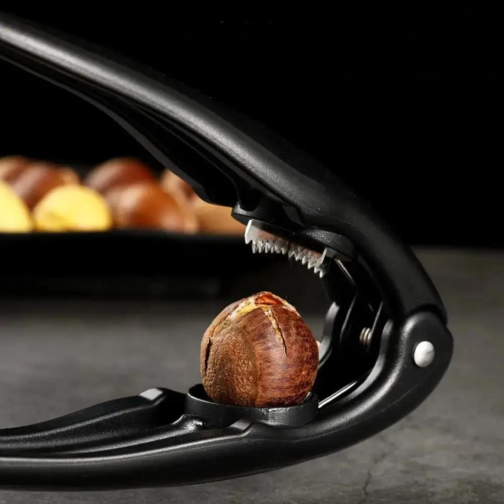 Nut Cracker Tool Stainless Steel Ergonomic Grip for Chestnuts Walnuts Pecans Hazelnuts Shell Opener | Lonoma