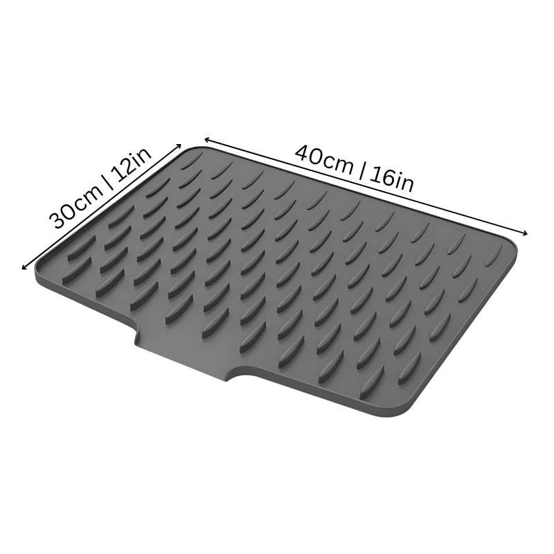 Tapis Égouttoir Silicone Cuisine Antidérapant – Résistant Chaleur Séchage Rapide Plan de Travail Vaisselle | Koossa