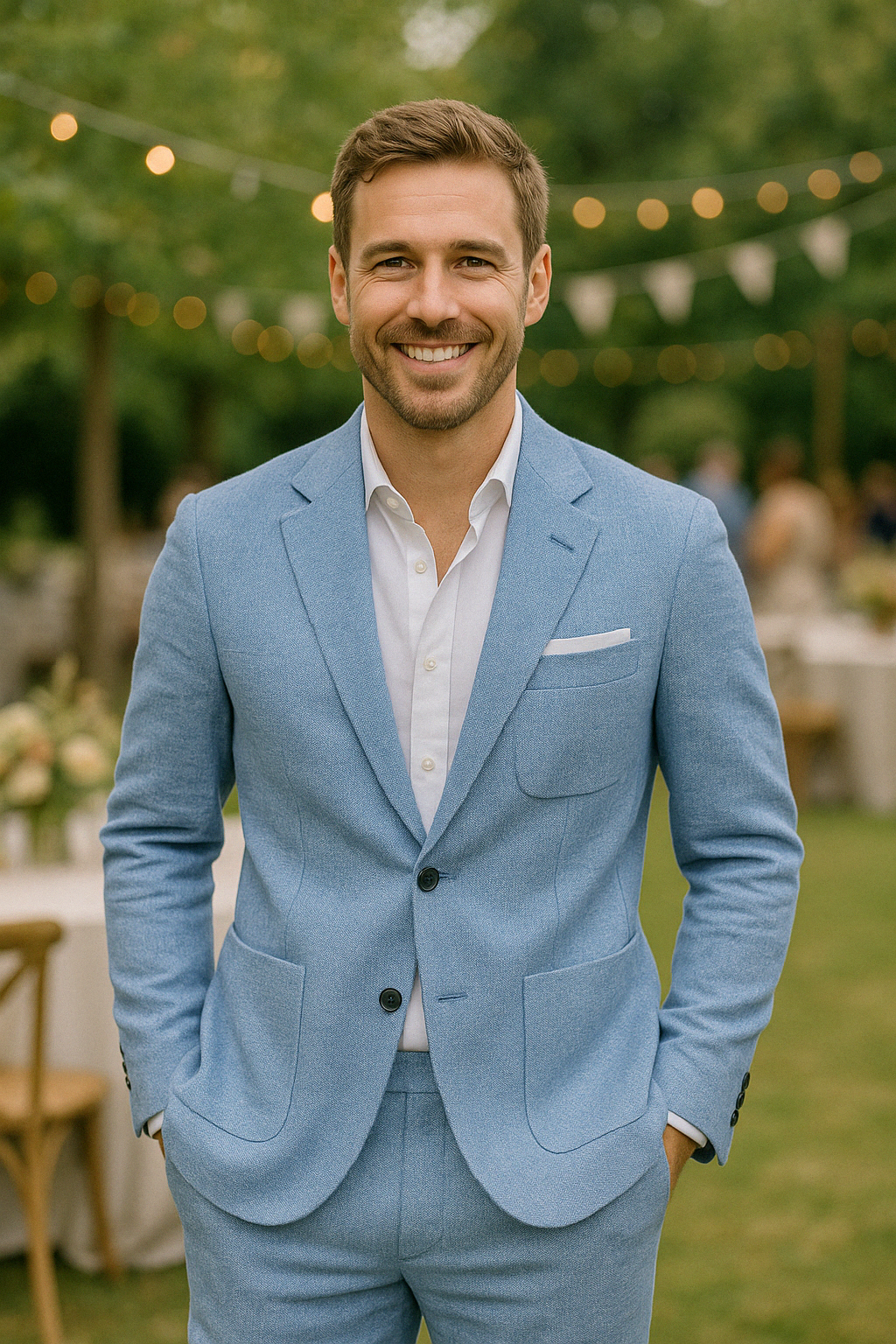 Men's Two-Piece Suit — Smart Casual Formal Wear for Business Meetings & Summer Weddings | Koossa