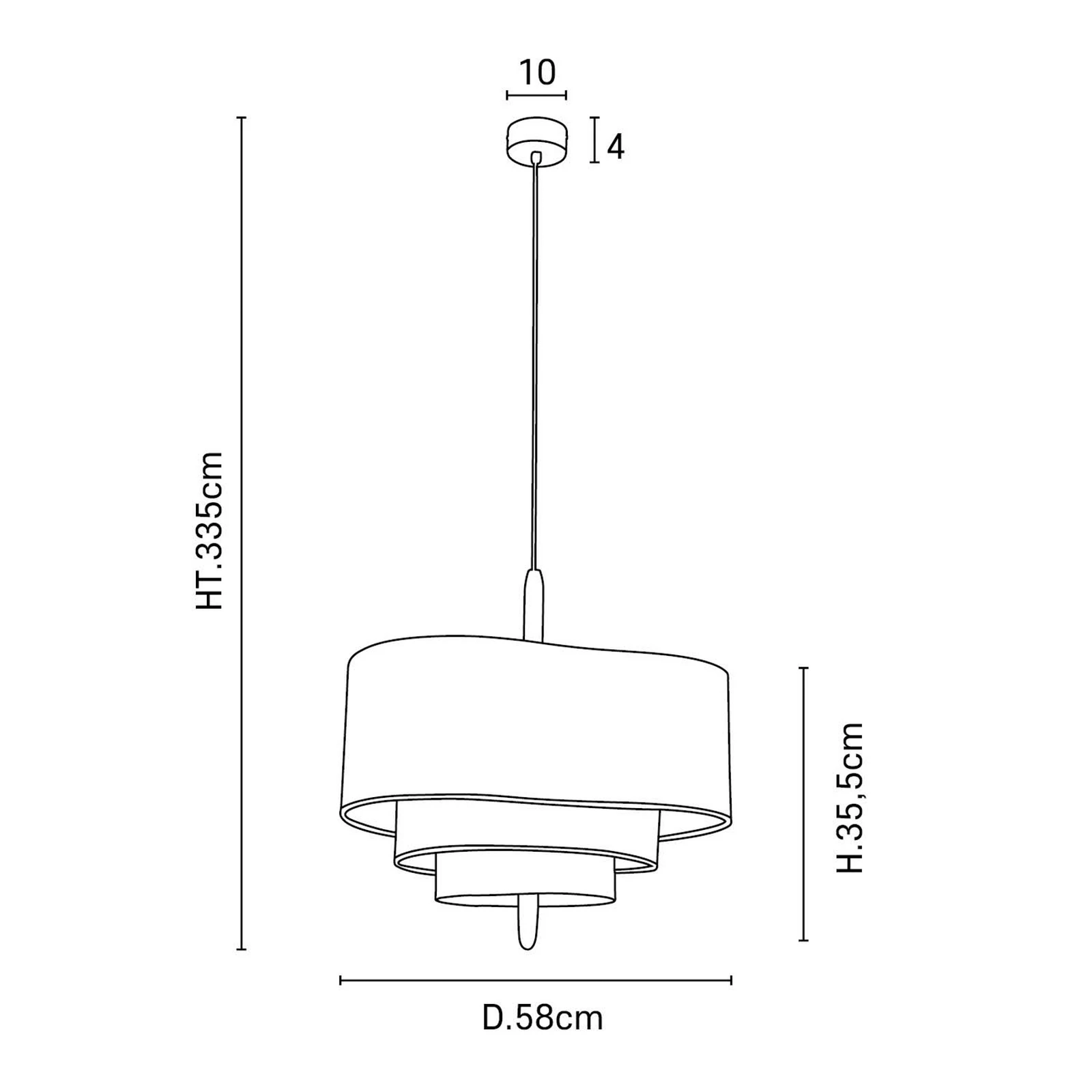 Suspension luminaire textile style zen bois métal éclairage diffus pour salle à manger chambre salon ambiance | Koossa