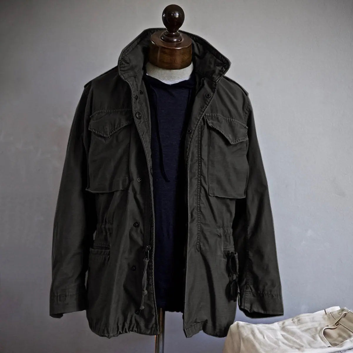 Utility Field Jacket with Adjustable Waist and Multiple Cargo Pockets for Men | Lonoma