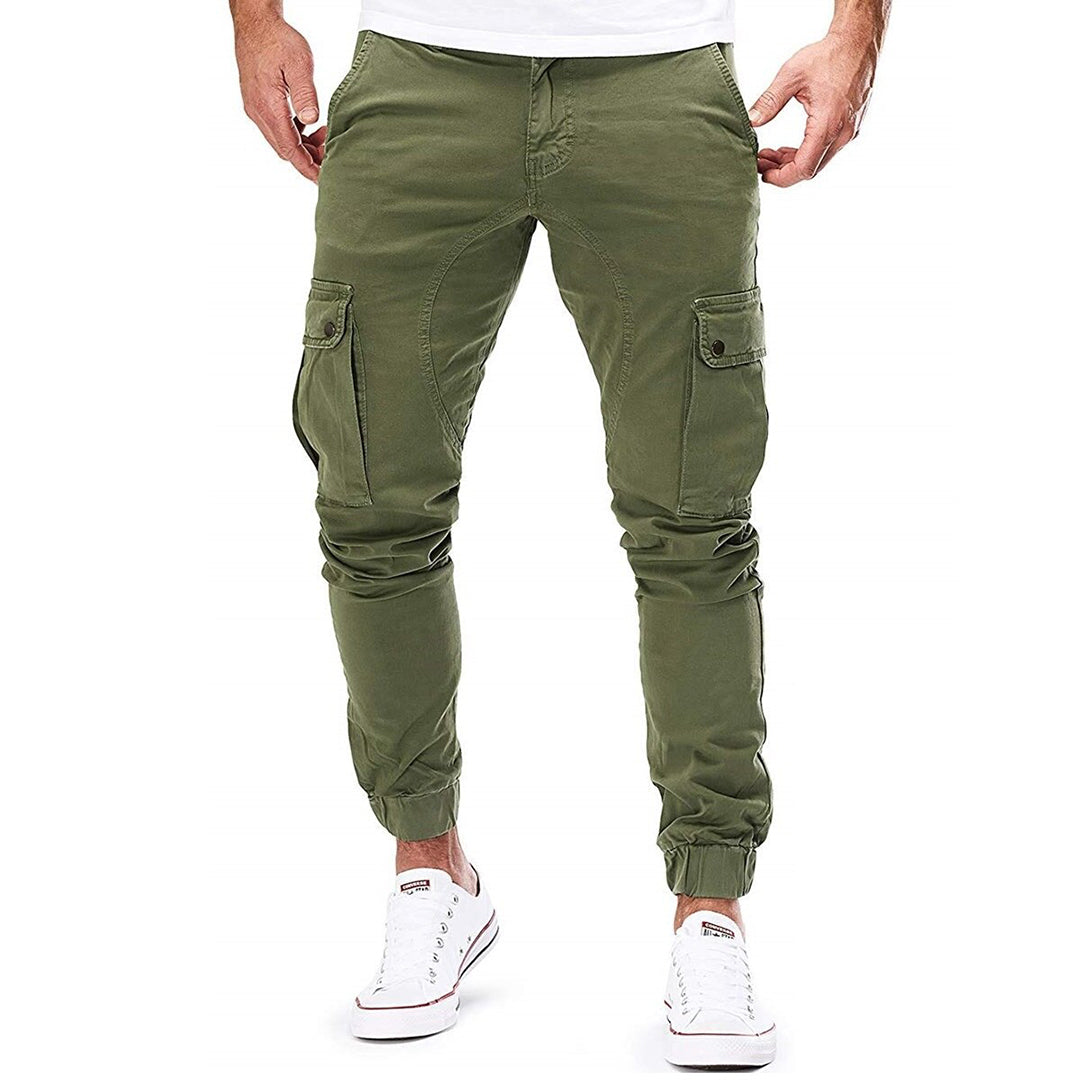 Relaxed Fit Cargo Trousers with Multi-Pocket Detail in Dark Grey for Casual Weekends and Outdoor Adventures | Koossa