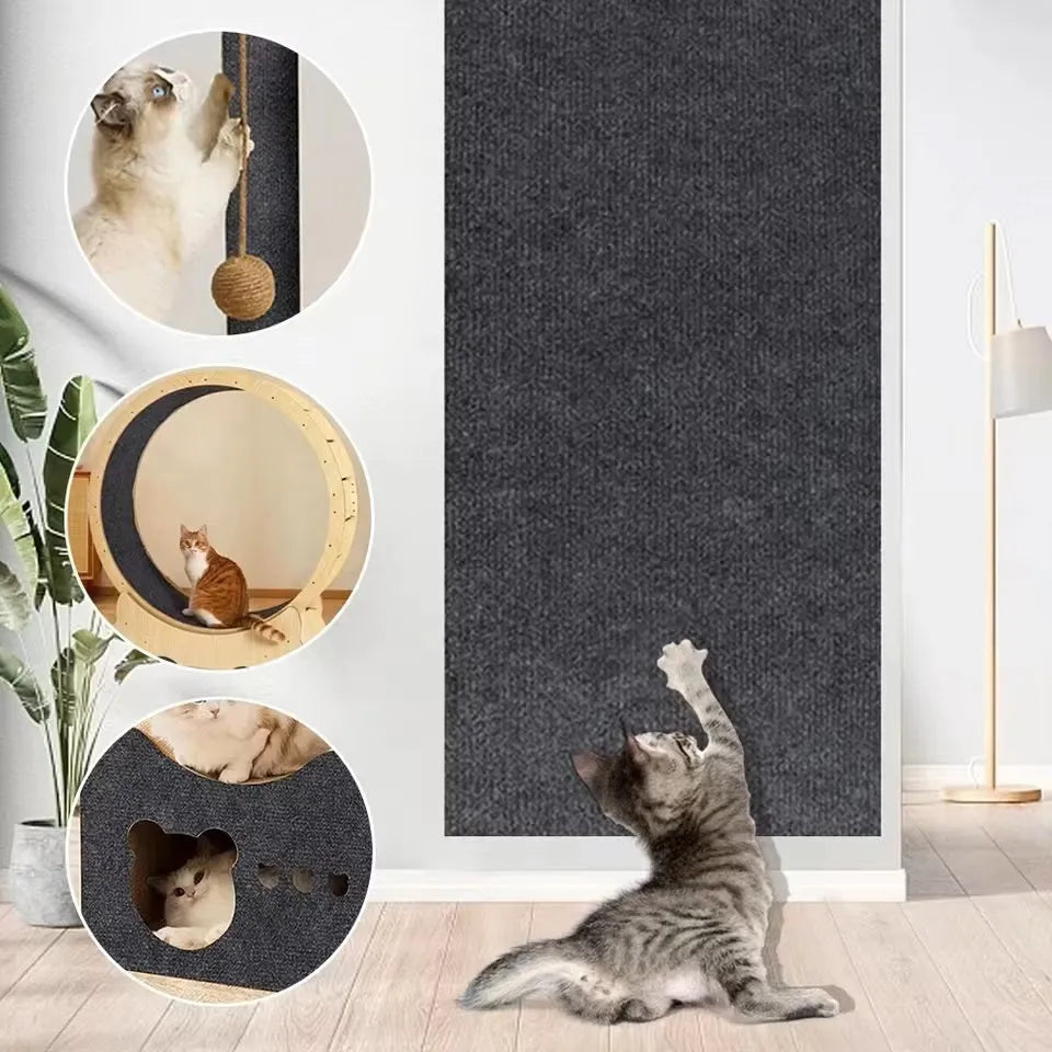 Cat Scratch Mat Furniture Protector Sofa Guard Self-Adhesive Carpet Wall Protector Claw Training Pad | Koossa