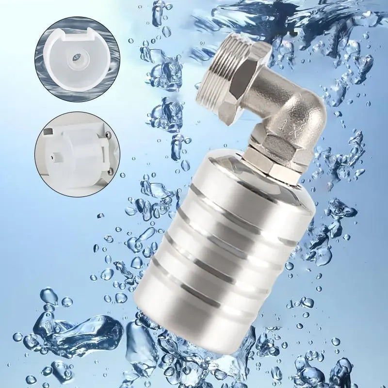 Automatic Water Level Float Valve — Stainless Steel Mini Fill Switch for Tanks & Troughs — Self-Regulating Water Feed Control | Lonoma
