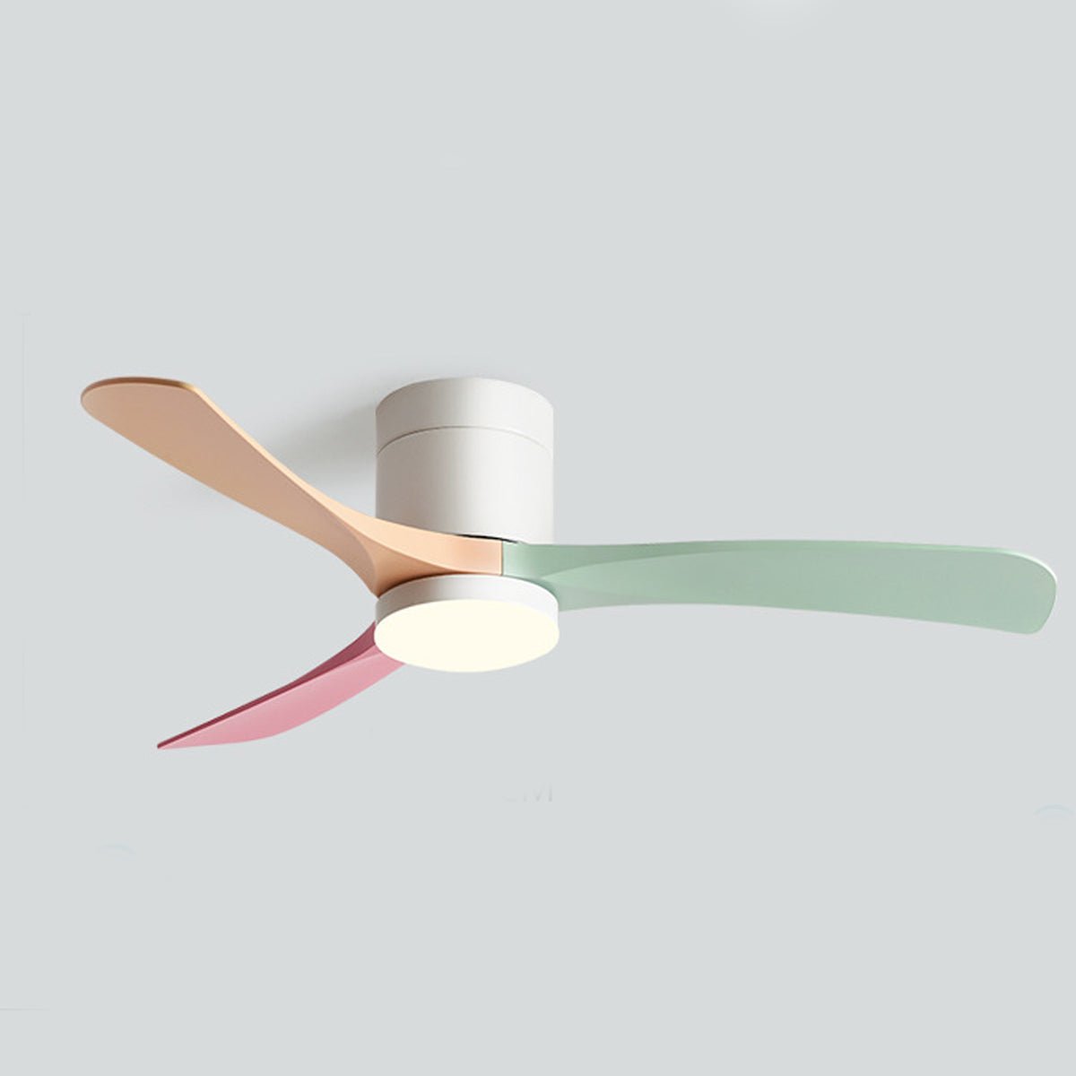 Ceiling Fan with Light 6-Speed Reversible Quiet Motor 38-Inch LED Fan Remote Wall Control for Bedroom Living Room | Lonoma
