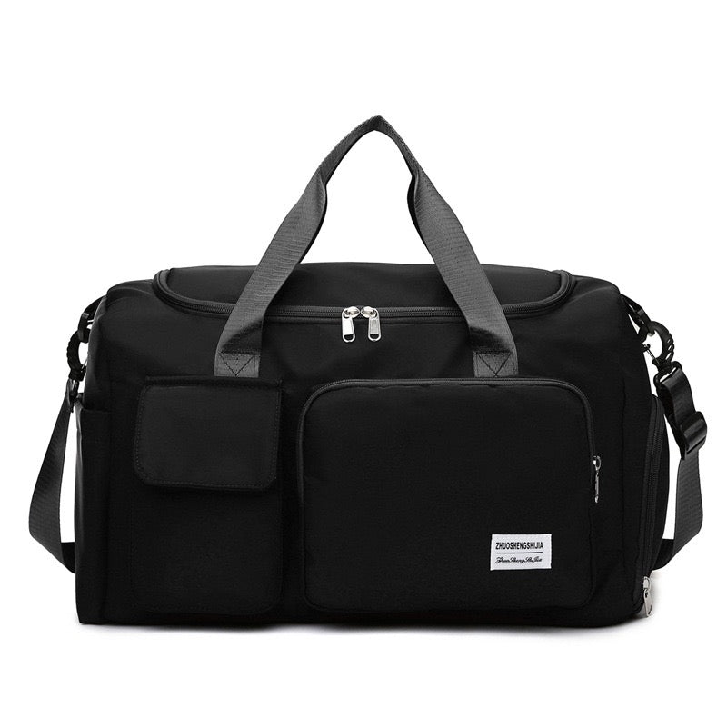 Sports Duffle Weekend Bag with Separate Shoe Compartment — Multi-Pocket Travel Holdall for Gym & Leisure | Koossa