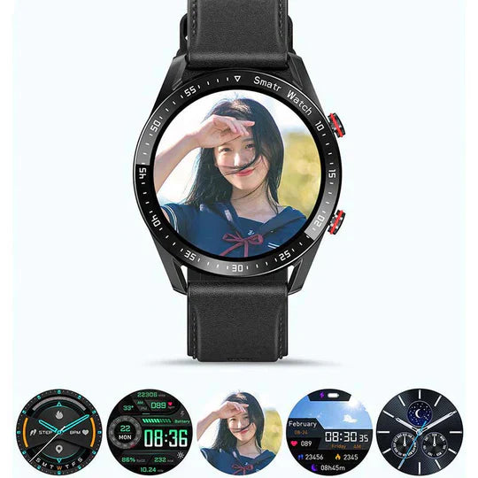 Health Monitoring Smartwatch with Heart Rate & Blood Pressure Tracker – Rechargeable Waterproof Fitness Watch for Daily Activity | Lonoma