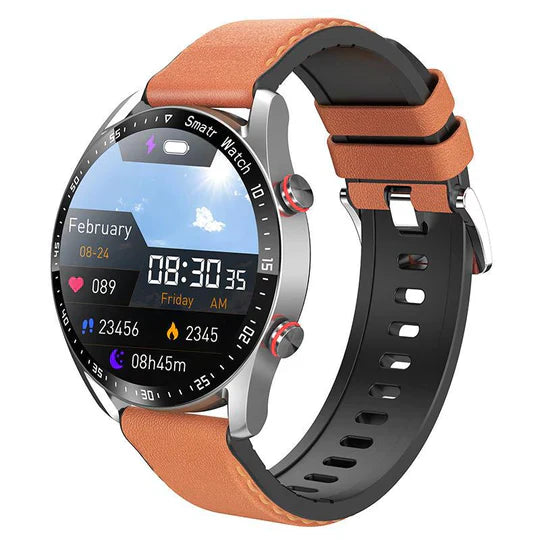 Health Monitoring Smartwatch with Heart Rate & Blood Pressure Tracker – Rechargeable Waterproof Fitness Watch for Daily Activity | Lonoma