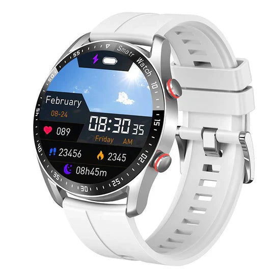 Health Monitoring Smartwatch with Heart Rate & Blood Pressure Tracker – Rechargeable Waterproof Fitness Watch for Daily Activity | Lonoma