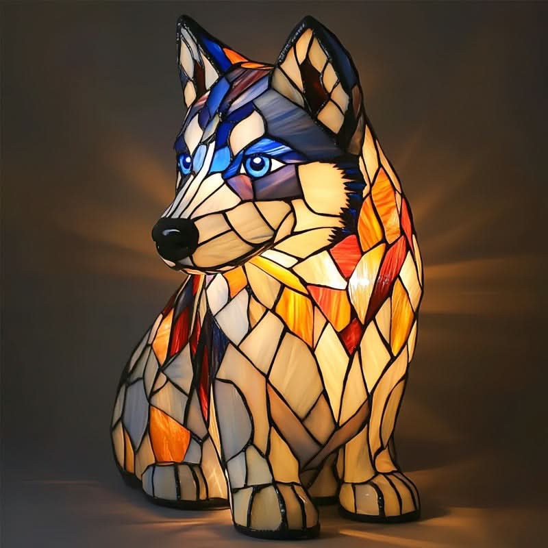Dog Breed LED Night Light, 6 in USB Powered Warm White Sculpture Lamp for Bedroom Nightstand, Desk, Shelf, Puppy Decor Gift | Lonoma
