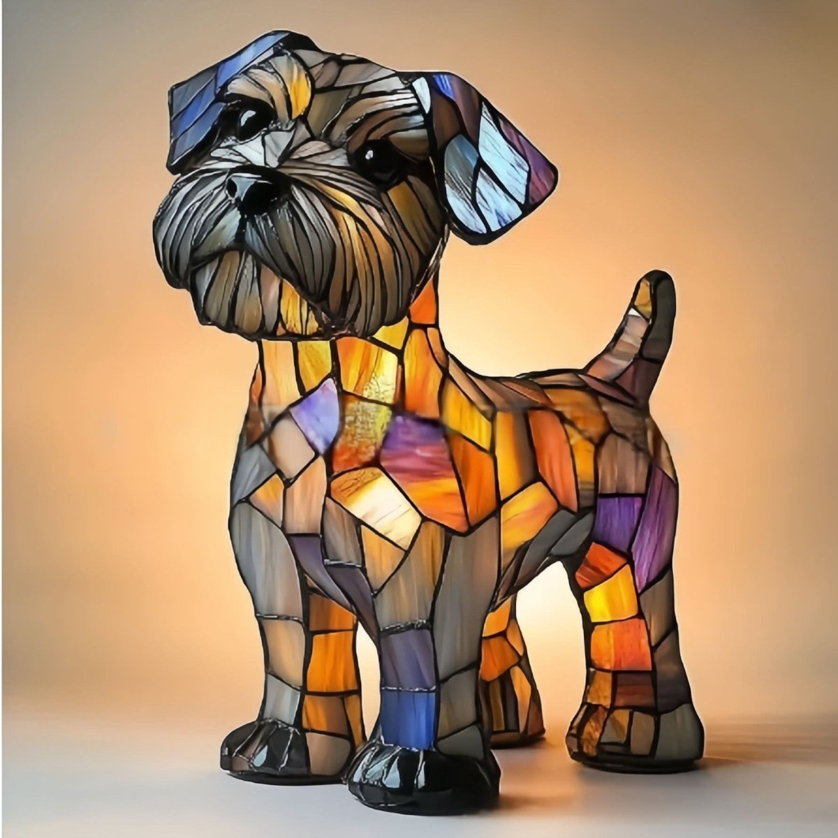 Dog Breed LED Night Light, 6 in USB Powered Warm White Sculpture Lamp for Bedroom Nightstand, Desk, Shelf, Puppy Decor Gift | Lonoma