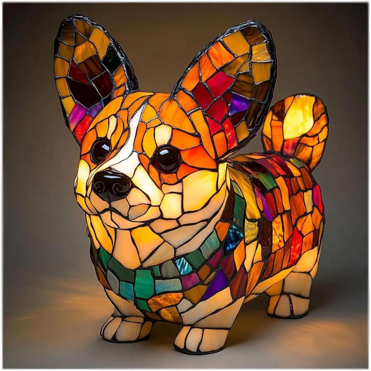 Dog Breed LED Night Light, 6 in USB Powered Warm White Sculpture Lamp for Bedroom Nightstand, Desk, Shelf, Puppy Decor Gift | Lonoma