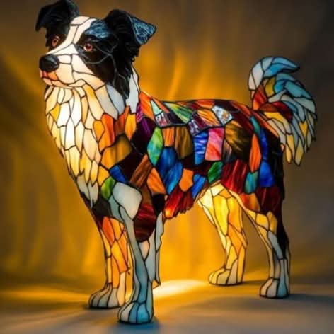 Dog Breed LED Night Light, 6 in USB Powered Warm White Sculpture Lamp for Bedroom Nightstand, Desk, Shelf, Puppy Decor Gift | Lonoma