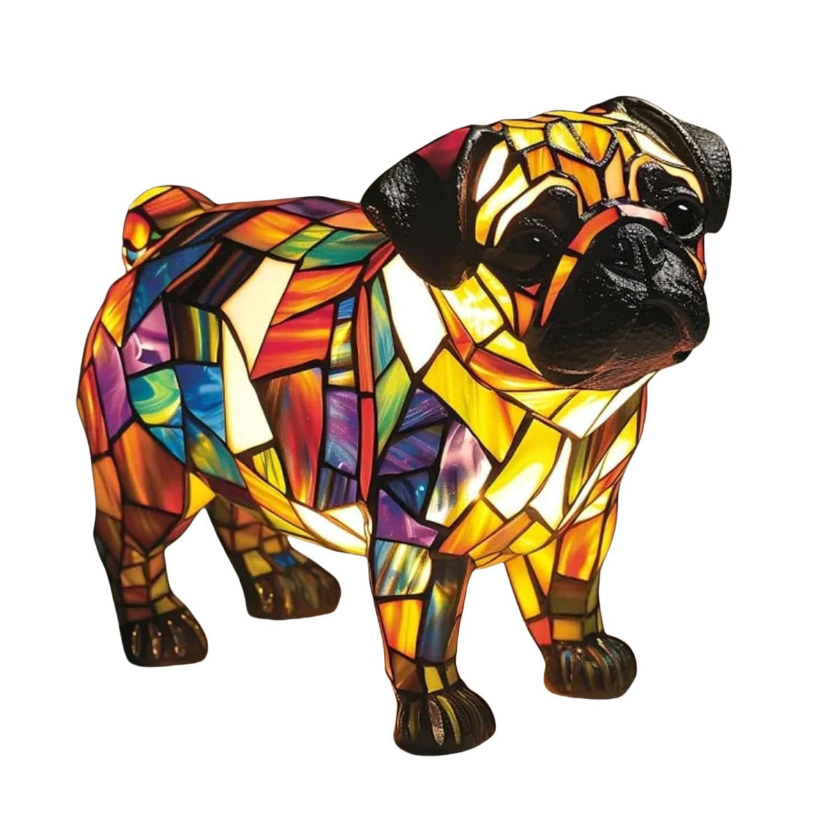Dog Breed LED Night Light, 6 in USB Powered Warm White Sculpture Lamp for Bedroom Nightstand, Desk, Shelf, Puppy Decor Gift | Lonoma