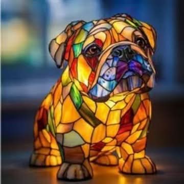Dog Breed LED Night Light, 6 in USB Powered Warm White Sculpture Lamp for Bedroom Nightstand, Desk, Shelf, Puppy Decor Gift | Lonoma