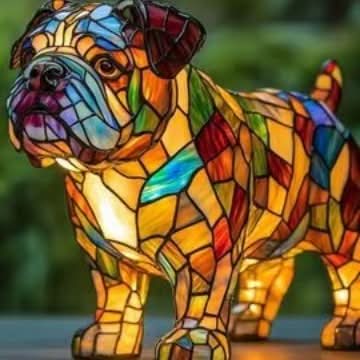 Dog Breed LED Night Light, 6 in USB Powered Warm White Sculpture Lamp for Bedroom Nightstand, Desk, Shelf, Puppy Decor Gift | Lonoma