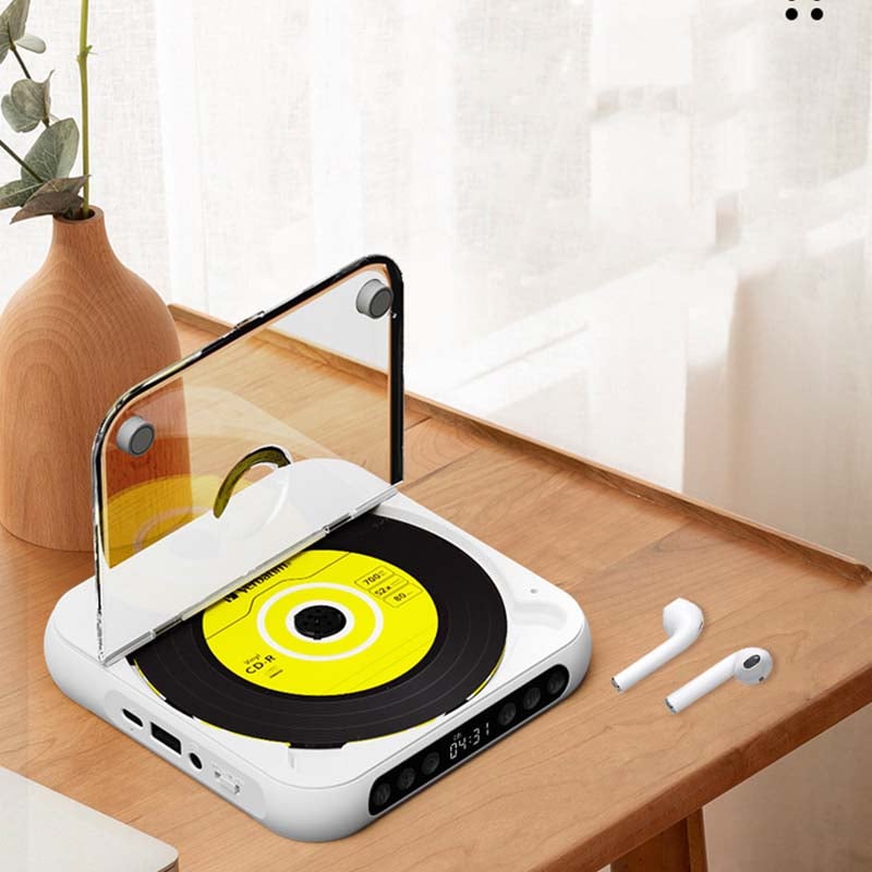 Portable CD Player with Bluetooth 5.3, USB-C Rechargeable, Compact Music Player for Headphones, Speakers, Travel and Home Use | Lonoma